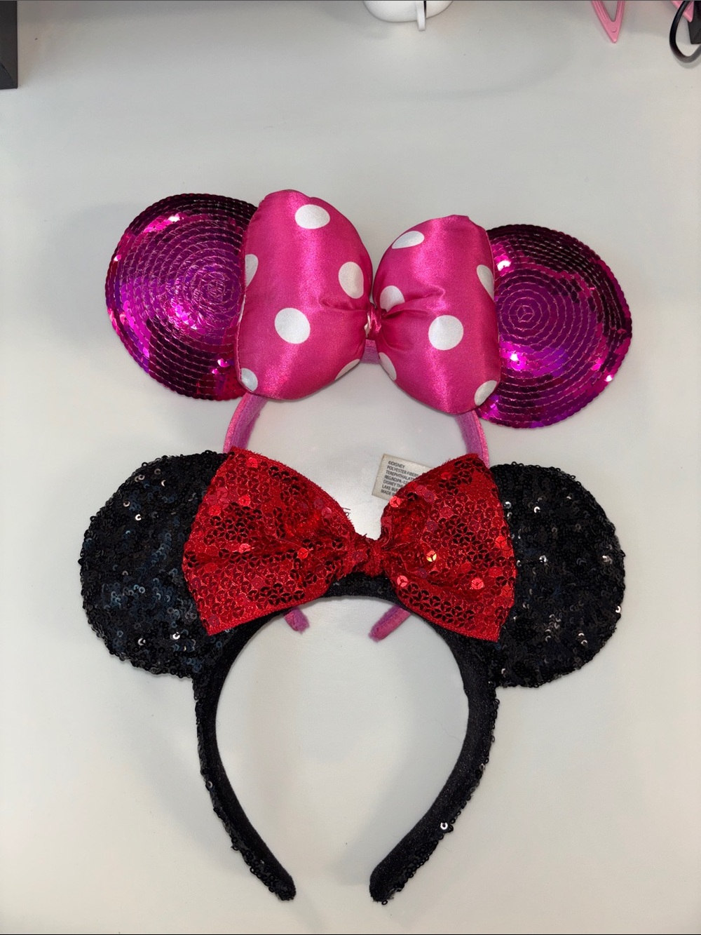 Disney Parks Minnie Mouse ears headband bundle sequins